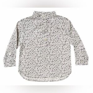 Rylee + Cru Field Mason Floral  Shirt - Cream and Black